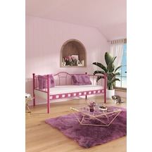 Argimo Kamelya Pembe Sedir Metal Karyola 90x190