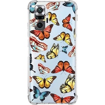 Prinrify Xiaomi Redmi Note 10 Pro Uyumlu Water Color 2 Baskılı Şeffaf Köşe Korumalı Antişok Kılıf