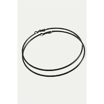 Ezme Metal Halka Küpe 8-9-10 Cm Gümüş