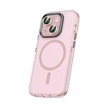 Apple Uyumlu iPhone 15 Kılıf Airbagli Magsafe Transparan Klaptika Kapak
