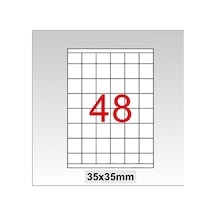 Taneks Lazer Etiket 35X35 MM 4800'lü Paket Tw-2348