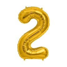 2 Folyo Balon Gold Turuncu
