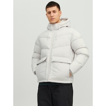 Jack & Jones Jack&Jones Kapüşonlu Şişme Bej Erkek Mont 12238849 001