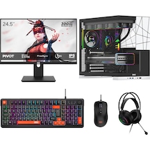 Dragos DRX8277 R7-5700X 16 GB 512 GB NVMe 16 GB RTX5060Ti 24.5" Free Dos Masaüstü Oyuncu Bilgisayarı