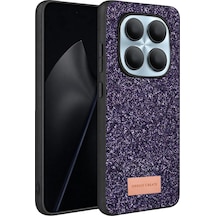 Onegif Xiaomi Redmi Note 15 Pro 5g Bright Simli Kapak - Derin Mor - Derin Mor