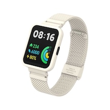 Xiaomi Redmi Watch 2 Lite Uyumlu Krd-66 Metal Nrtk Kordon-krem