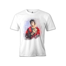 La Casa De Papel - Tokio Mask Beyaz Erkek Tshirt
