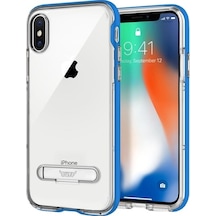 Buff Apple Uyumlu iPhone X Air Bumper Kılıf Blue