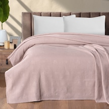 Maxstyle Çift Kişilik %100 Pamuk Pike Pudra 200x220 Cm Renkli