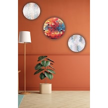 Kristal Desenli Mdf Ahşap Duvar Tablosu, Salon, Yatak Odası Dekoratif Süs