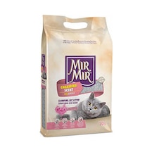 MırMır Bebek Pudrası Kokulu İnce Taneli Topaklaşan Kedi Kumu 2 x 10 L