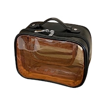 Mufunye Kozmetik Çantası, Taşınabilir Ve Büyük Kapasiteli, Siyah