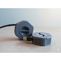 3d Baskı Kablo Makarası, Kablo Toplayıcı, Şarj Kablo Makarası, Taşınabilir Kablo Düzenleyici, Telefon Kablosu Makarası Sarı-mavi-gri Renk Seçenekleri