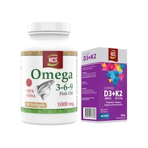 Omega 3-6-9 Fish Oil 1000mg 200 Softgels+vitamin D3 K2 20 Ml