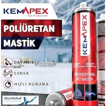 KEMAPEX PU MASTİK SİYAH 280 ML Siyah Siyah