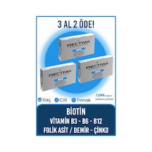 Rectiwa Biotin 3 x 30 Kapsül