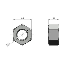 Norm Metrik Somun M6 20 Adet 4