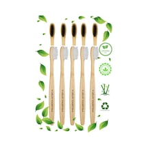 Pharma Acqua 10 Lu Set -5 Adet Beyaz 5 Adet Siyah Bambu Diş Fırçası
