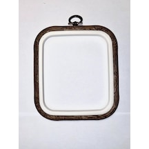 No:1 Desenli Kare Pano Kasnak - Nakış Kasnağı 11cm X 13 Cm