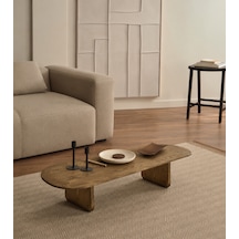 Ceviz Renkli 145x60 Cm Ahşap Orta Sehpa