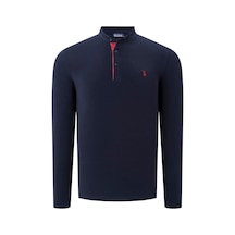 V4009 Dewberry Erkek Sweatshırt-düz Lacivert Düz Lacivert