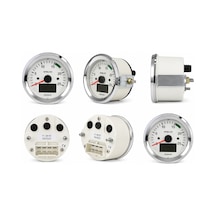 Ölçüsan 110867 Devir Göstergesi Lcd Zaman Saatli Ø 80 Mm 12- 24v 2500