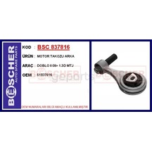 Motor Takozu Arka Doblo 2 2009 1.3d Mtj