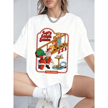 Noıssey Urban Pop Graphic Kadın Tişört Koleksiyonukod 5603 Beyaz