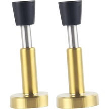 Yaozixa 2 Adet Yapışkanlı Kapı Durdurucu - Paslanmaz Çelik Hidrolik Süspansiyonlu, 4 Inç