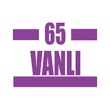 65 Vanlı Araba Sticker 17x17 Cm Mor