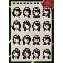 Gugu Gaga Penguen Sticker Seti 16 Adet Suya Dayanıklı Etiket Çocuklar İçin Sevimli Karakter Çıkartmaları Defter Suluk Telefon Laptop