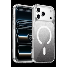 Onegif Apple iPhone Uyumlu, 17 Pro Sora Simli Magsafe Kapak - Siyah
