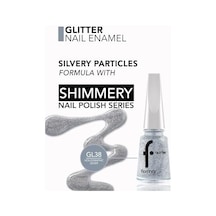 Yoğun Simli Şeffaf Oje - Glitter Nail Enamel - Gl038 Holographıc Sılver-8682536049924