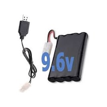 Bataryapil 9.6V 1100Mah  Tamiya Soketli Pil ve Usb Şarj Cihazı