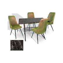 Japon - Çırağan Masa Takımı - 80x140 Werzalit, Wermodin Ve Allzalit Tabla - Teramo - Kapiçino Çok Renkli