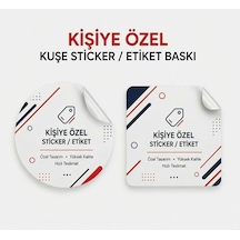 Kına Etiketi - Düğün, Nişan, Kına 5x5 Cm Yapışkanlı Kuşe - 54 Adet Beyaz