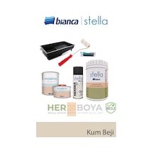 Stella Set 1 Lt - Kum Beji + Siyah Mermer Effekt Sprey + Maximo Sıvı Cam Parlak + Rulo Set Diğer