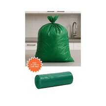 Yeşil Rulo Çöp Poşeti 40x89 Cm 3x20 Adet Ev Mutfak İş Ofis Avantajlı Paket
