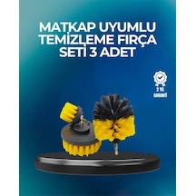 Mey İthalat Derinlemesine Temizlik İçin Dayanıklı Kıllı Matkap Fırçası Başlığı