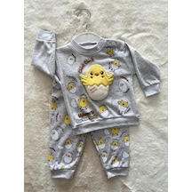 Düdüklü Civciv İkili Takım Gri