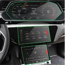 Audi E-tron 2022 2023 Gösterge Ve Multimedya Çift Ekran Uyumlu Nano Ekran Koruyucu