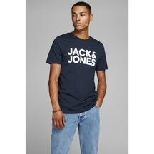 Jack & Jones Essentials Jjecorp Erkek T SHİRT 12151955 Lacivert