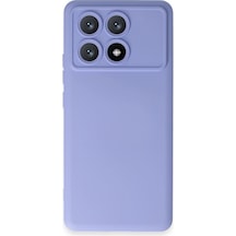 Mey İthalat Poco X6 Pro Kılıf Nano İçi Kadife Silikon - Lila