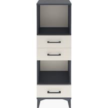 Arges Dolap 2 Raflı 3 Çekmeceli 44x30x134 Antrasit-aytaşı Antrasit