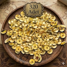 320 Adet Raptiye Metal Raptiye Sarı Raptiye Çivisi Gold Renk Rabtiye Sarı Gold Renk Dekoratif Çivi
