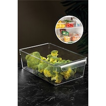 Buzdolabı Düzenleyici - Şeffaf Buzdolabı Içi Düzenleyici Organizer 10 X 32,5 X 20 Cm Şeffaf