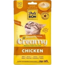 Creamy Tavuklu Sıvı Kedi Ödül Maması 5x15 Gr