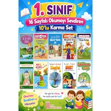 1. Sınıf Okumayı Sevdiren 16 Sayfalık 10 Lu Karma Hikaye Seti