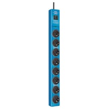 Brennenstuhl Hugo 8'li 19.500 mAh Akım Korumalı Priz 2 Metre Mavi