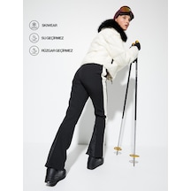 Koton Kayak Pantolonu Yüksek Bel Fermuarlı Siyah 4wak00208ew 4WAK00208EW999 Siyah